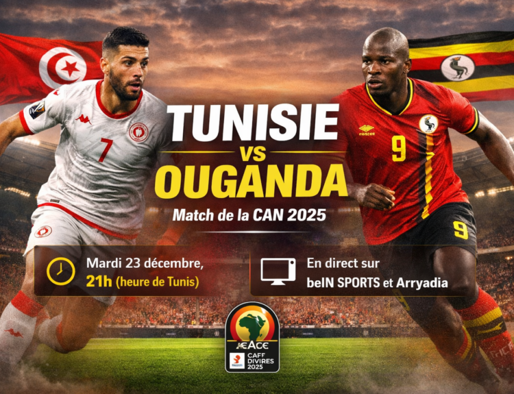 Tunisie vs Ouganda : heure et chaînes TV du match de la CAN 2025